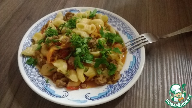 Pasta with tomato sauce