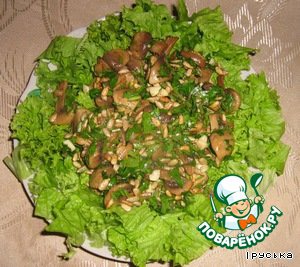 Salad of mushrooms