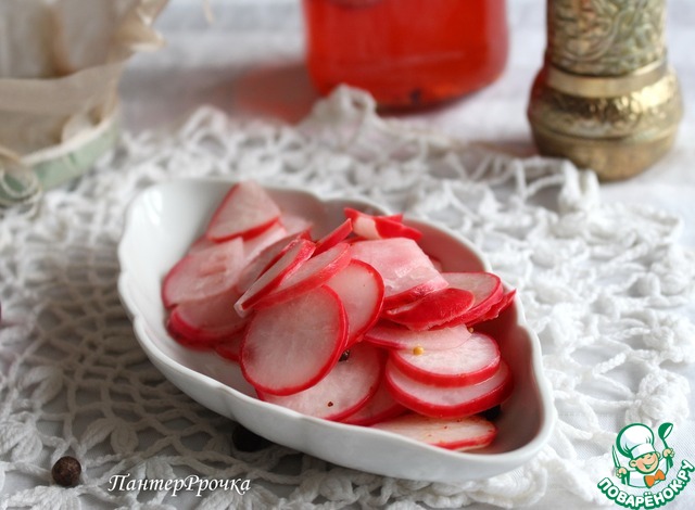 Мгновенный маринованный редис