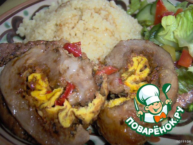 Meatloaf with stuffing