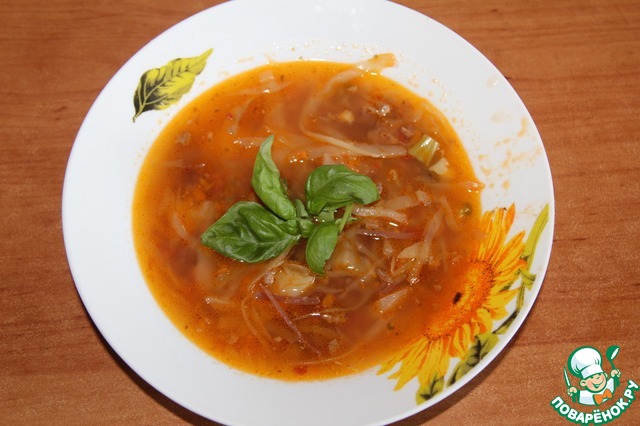 Quick soup in 15 minutes
