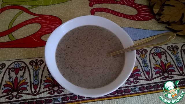 Soup-puree with champignons