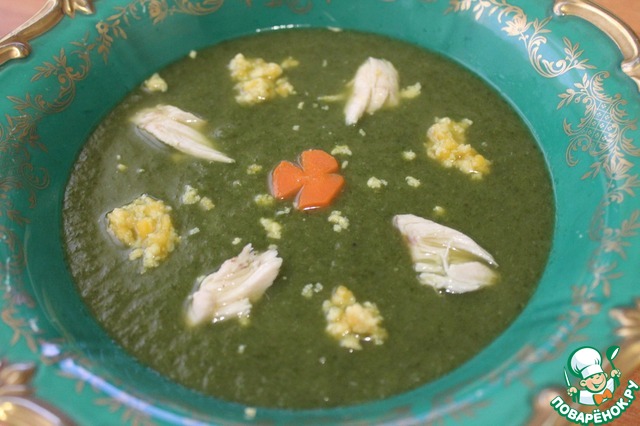 Soup-puree of spinach 