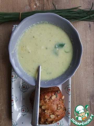 Spicy cream soup of cauliflower