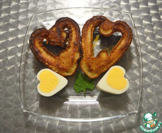 Сердечки из сосисок в кляре