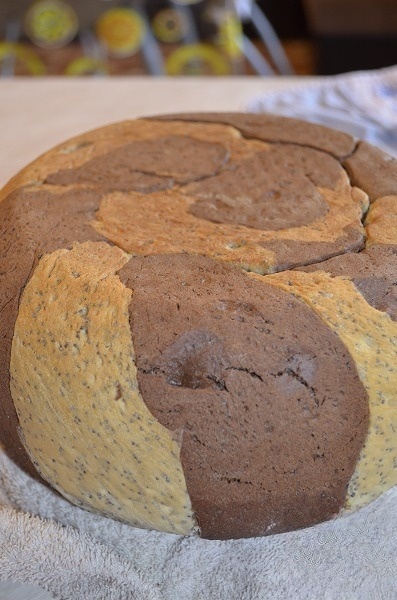 Сладкий маково-шоколадный хлеб