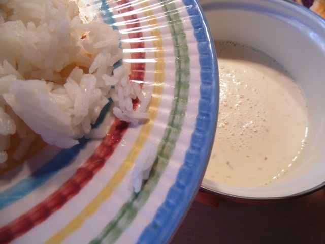 Sweet milk soup with chestnuts