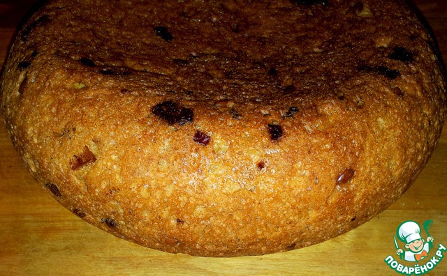 Corn bread with seeds and poppy seeds