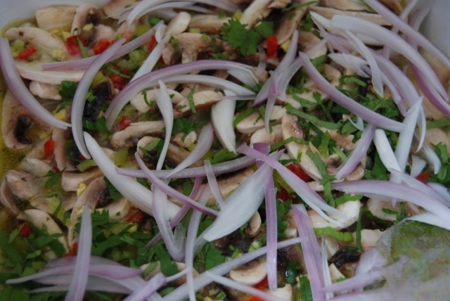Ceviche mushrooms