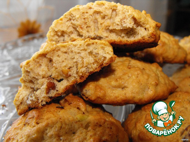 Oatmeal cookies with apples and not only