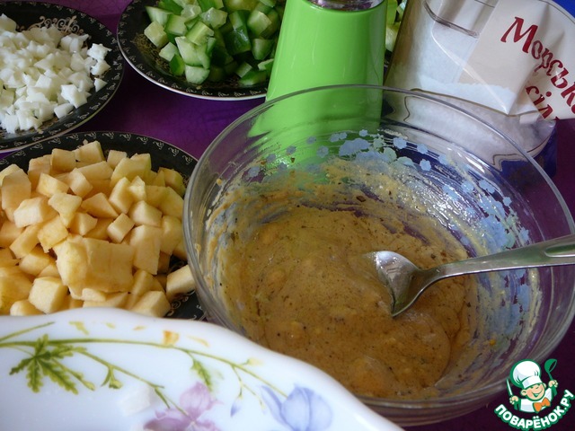 Salad with herring 