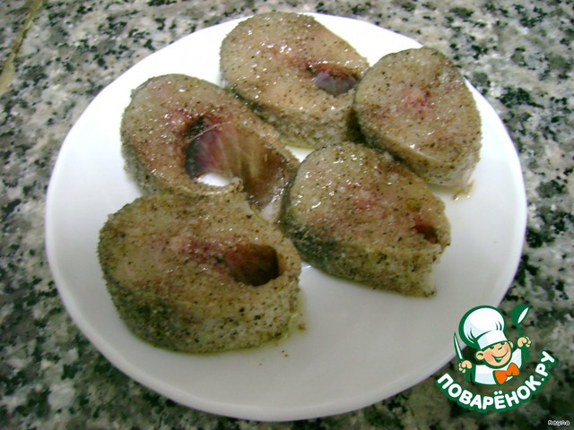Mackerel in marinade