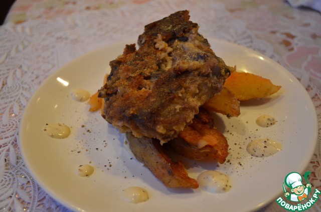 Lamb with mustard sauce