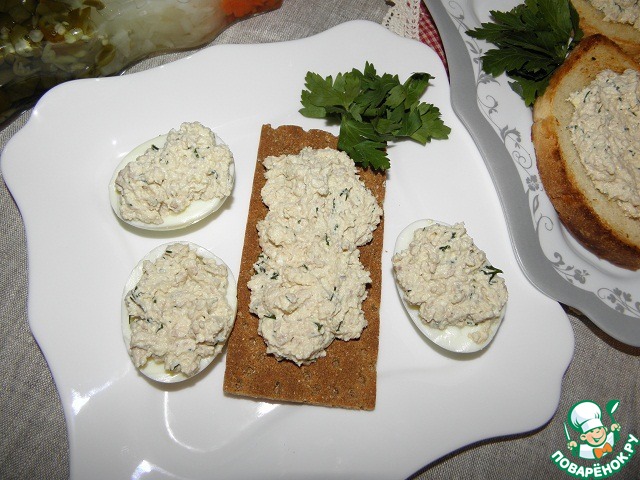 Cheese spread from the liver of cod