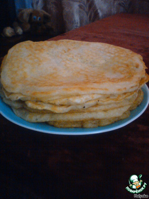 Yeast onion pancakes