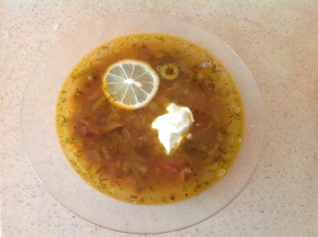 Solyanka with beans