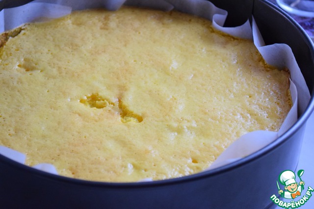 Sponge cake Austrian cheese cake