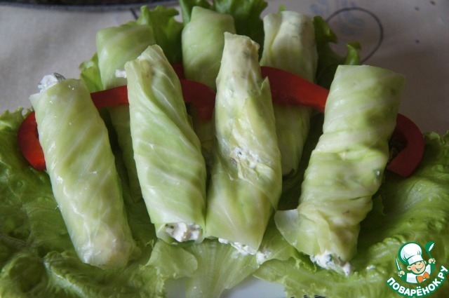 Рулетики из капусты