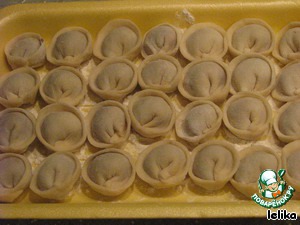 Dumplings with mushrooms