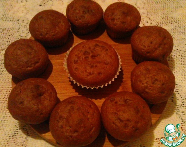 Honey muffins without sugar and butter