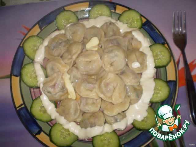 Dumplings with radish