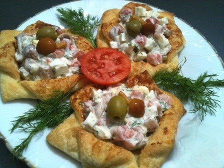 Tartlets of puff pastry