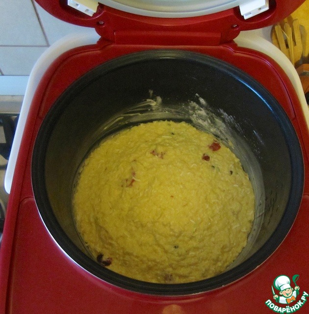 A cheese and corn pie from the slow cooker