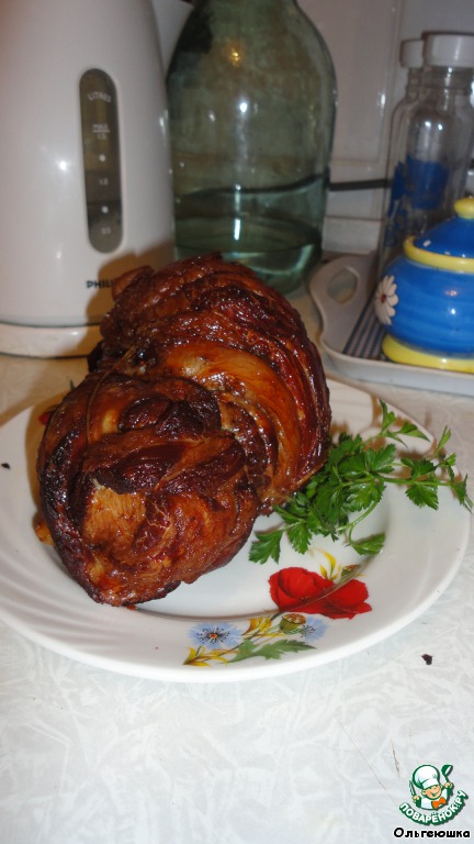 Roulade of pork potanini