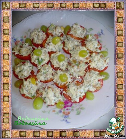 Закуска из помидоров с сыром