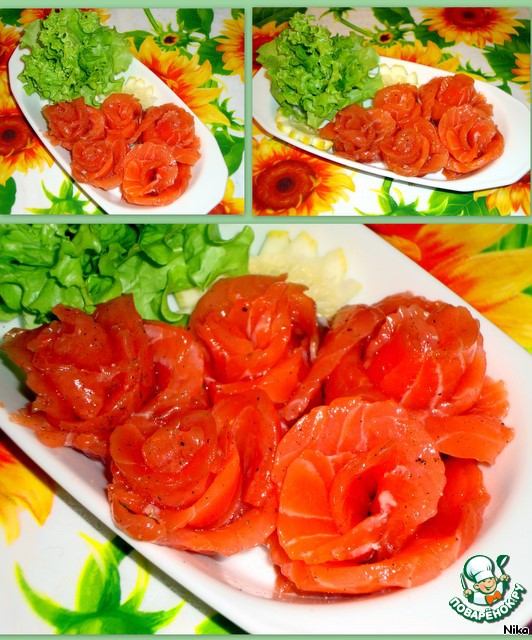 Canapés with salmon