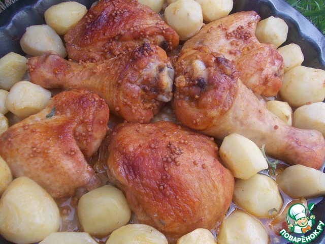 Chicken teriyaki and potatoes