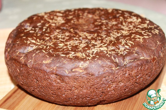 Bread rye grain with red wine and thyme