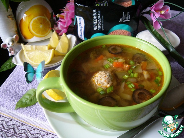 Soup a La hodgepodge with lentils