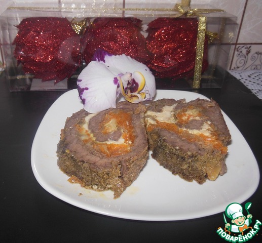 Roulade of beef in a slow cooker