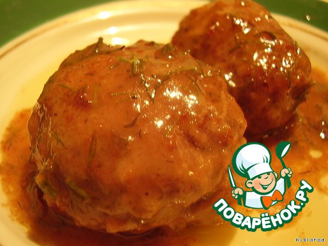 Meatballs in wine sauce