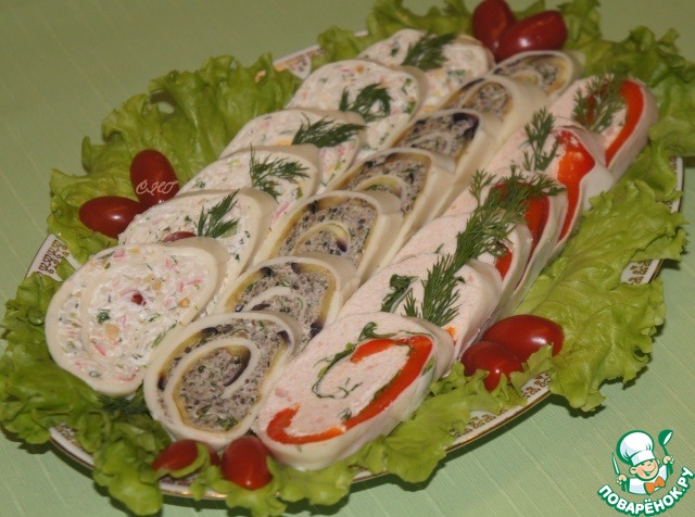Eateries rolls of Suluguni