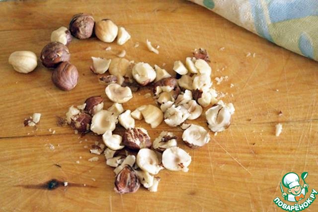Warm salad with mushrooms