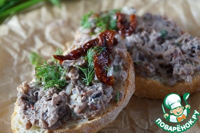 Паштет из куриной печени с рисом