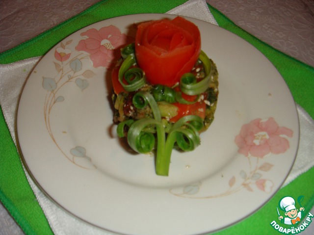 Salad with broccoli and sun-dried tomatoes