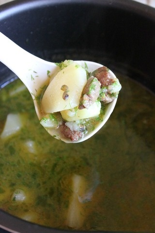 Тушеный картофель с машем