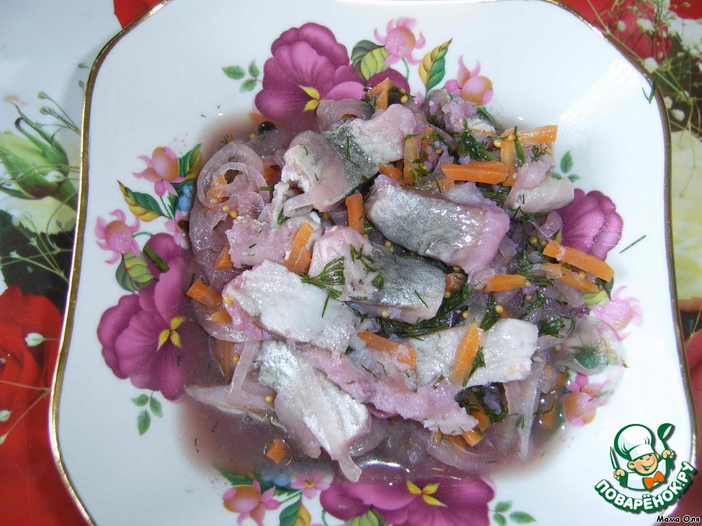 Spicy salted herring