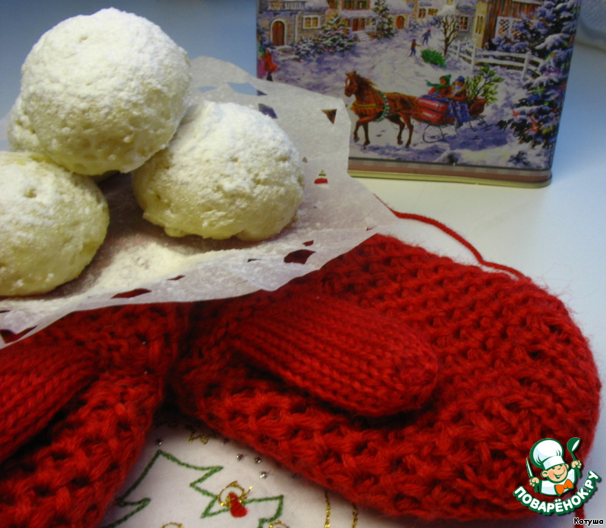 Snowballs with chocolate