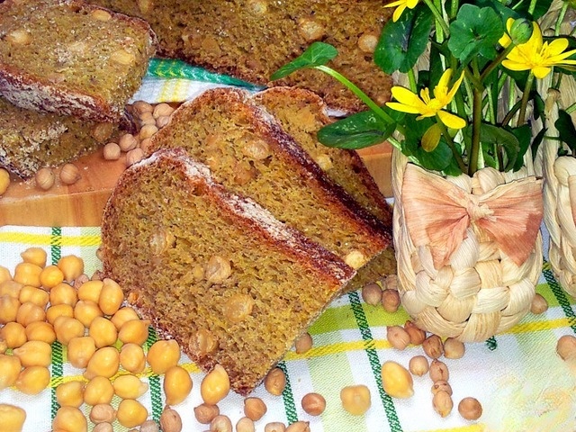 Серый хлеб с нутом