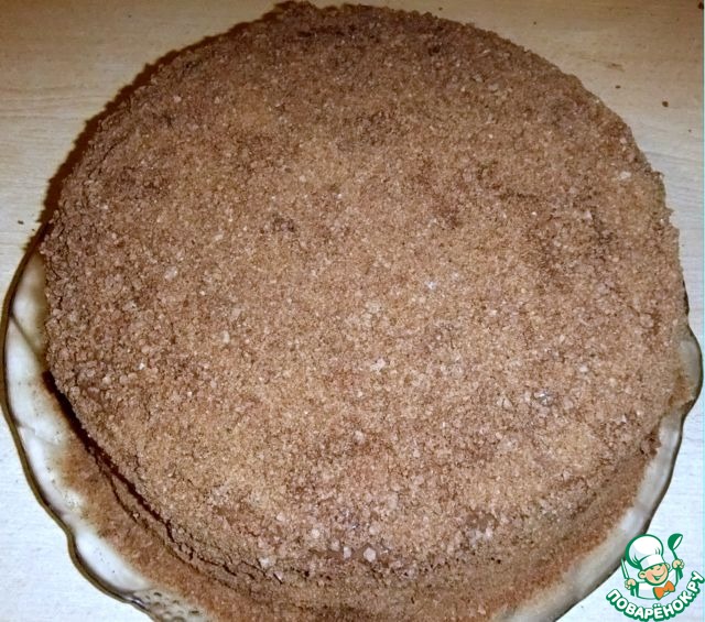 Cottage cheese-chocolate cake