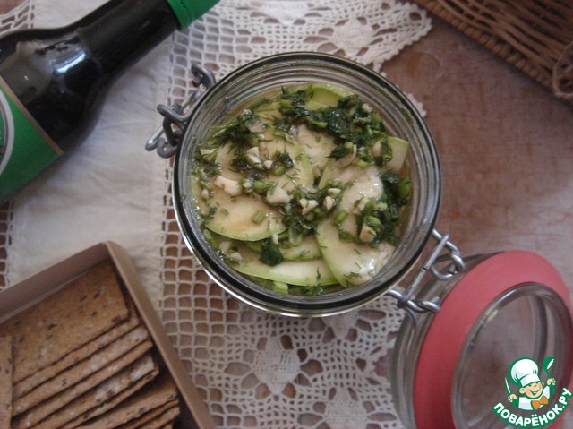 Кабачки малосольные
