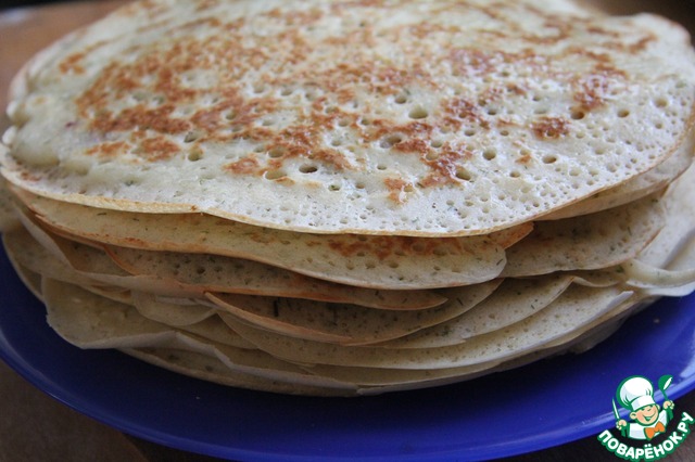 Tatar yeast pancakes