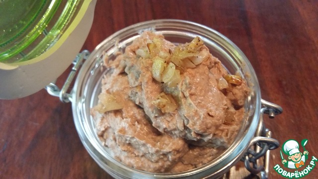 Pate from chicken potroshkov