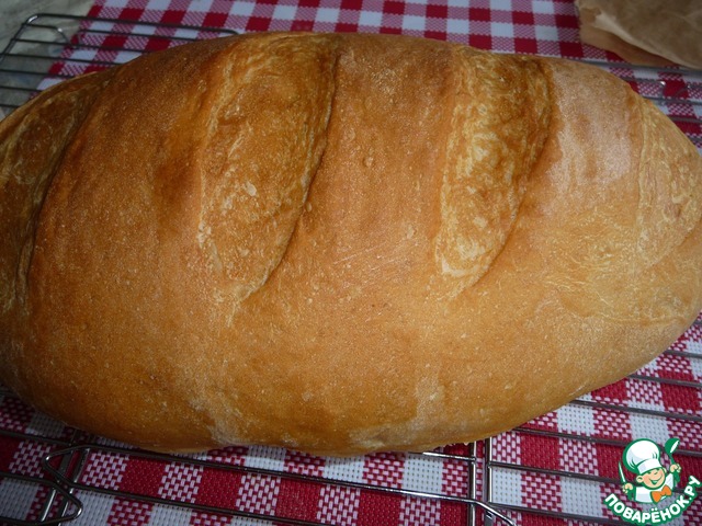 A loaf of wheat yeast to leaven