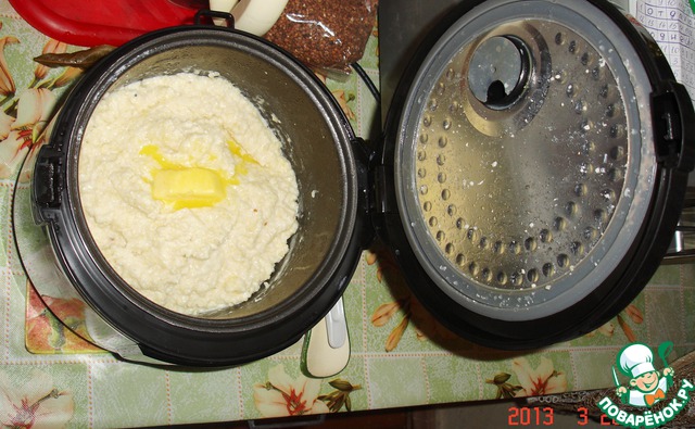 Millet porridge with milk