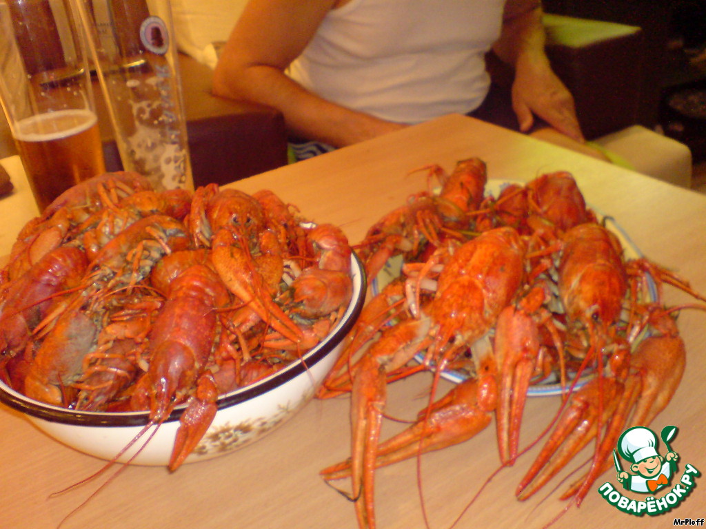 Crabs with mustard and bacon